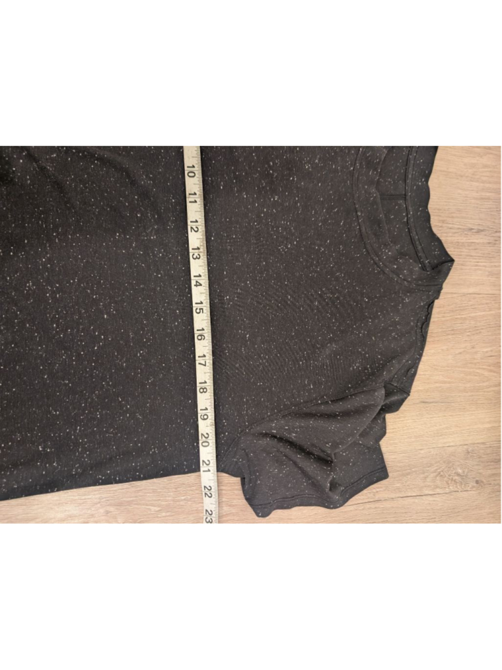 Lululemon Black White Speckled Athletic M All Yours Short Sleeve Tee Shirt - Picture 6 of 7